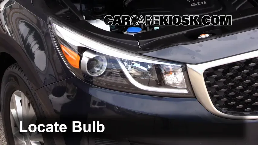 2015 Kia Sedona LX 3.3L V6 Luces Luz de estacionamiento (reemplazar foco)